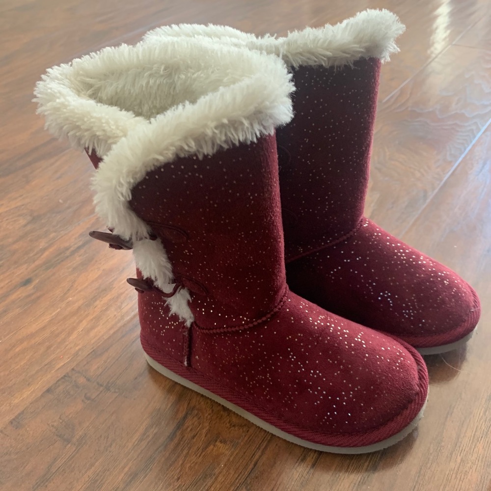 Girl Tall Winter Button up Boots